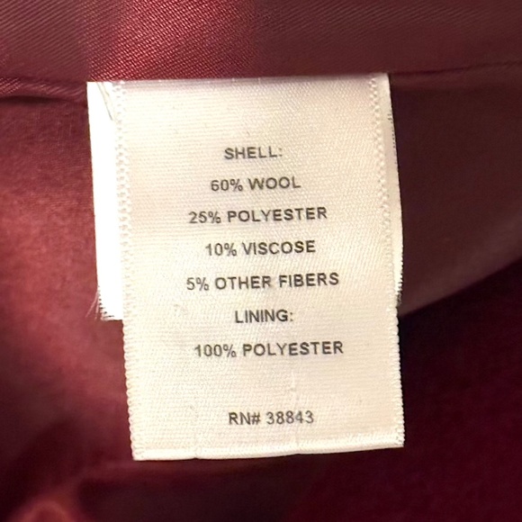 T Tahari Marla Burgundy Wrap Coat - Small (EUC) - Picture 16 of 16